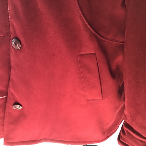 SEQUENCE Women’s burgundy parka/removable hood - Picture 5 of 14